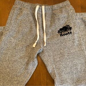 SOLD- Roots classic gray heather sweatpants